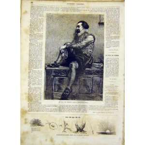   Thought Watson Fine Art French Print 1865 Man Thinking