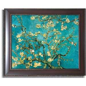 Mandorlo in Fiore (Almond Trees) by Van Gogh Mahogany 