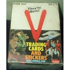 V Television Series Trading Cards and Stickers Box  36 
