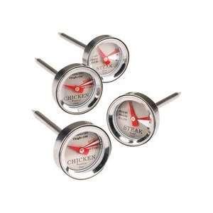  4 Mini Individual Meat Thermometers