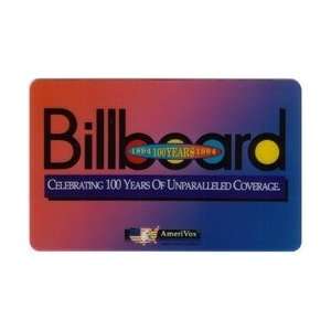  Collectible Phone Card Billboard Music Magazine 100 
