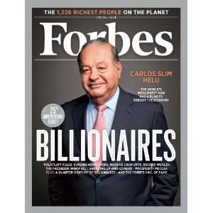  25 Anniversary Issue Billionaires March 26, 2012 