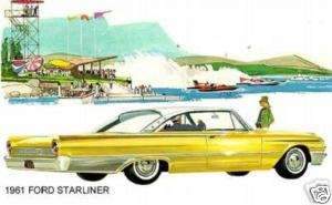 1961 FORD STARLINER ~ AT THE BOAT RACES (YELLOW/WHITE)  