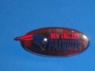   Patriots Pats Die Cut Metal Football Pin NFL Licensed Pinback Logo