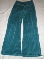 GIRLS SO BRAND SIZE SMALL TEAL VELOUR PANTS  