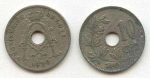 Belgium 1905 1929 10 Centimes  
