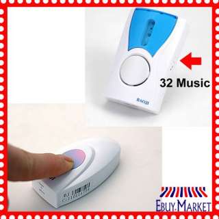   Wireless ★ Control Doorbell Door Bell 32 Music & Waterproof Button