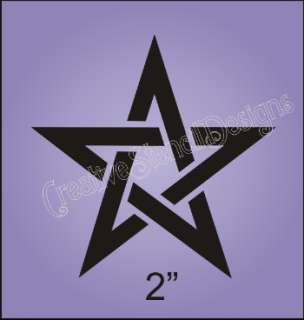 New Stencil #S124 ~ Pentagram Star, 2 fun shape for your Celtic knot 