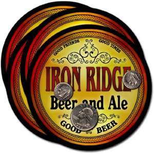  Iron Ridge , WI Beer & Ale Coasters   4pk 