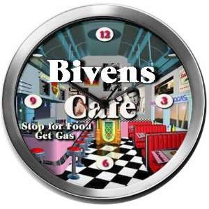  BIVENS 14 Inch Cafe Metal Clock Quartz Movement Kitchen 