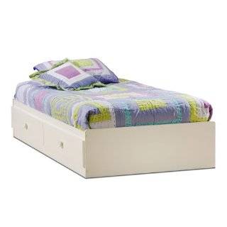 South Shore Furniture, Sand Castle Collection, Twin Mates Bed, Pure 