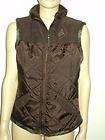 CABI brown Corduroy nylon Ski vest jacket S M L One size