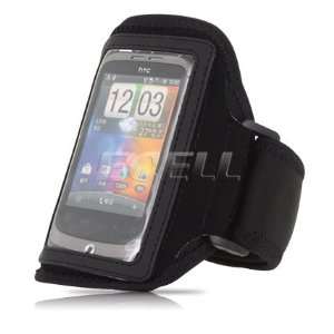  Ecell   BLACK SPORTS GYM ARMBAND STRAP CASE FOR HTC 