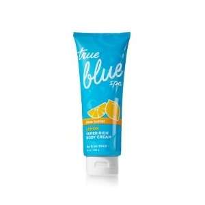  Body Works True Blue Spa Super Rich Body Cream   Lay It on Thick Lemon