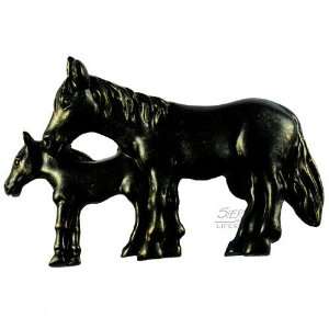   681446, Pull, Mare And Foal Pull   Bronzed Black,