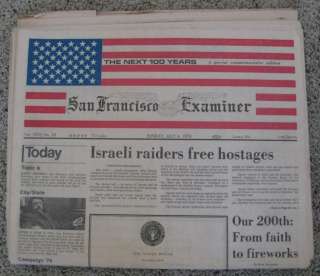  San Francisco Examiner Sunday, July 4th, 1976 The Next 100 Years 