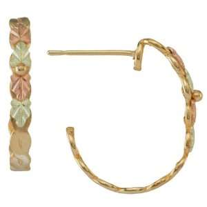  Black Hills Gold 10K Gold Hoop Dainty Earrings Jewelry