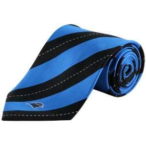   Carolina Panthers Panther Blue Black Rep Stripe Tie
