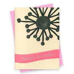   Paper Goods Cosmic Black Birthday Letterpress Card