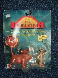 The Lion King (VHS, 1995) Includes 3 Lion King Toys  