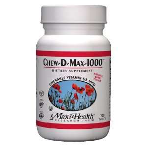  Maxi Health, Maxi Chew D Max 1000, 100 Chews Health 