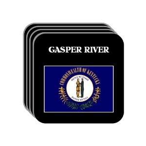  US State Flag   GASPER RIVER, Kentucky (KY) Set of 4 Mini 