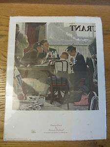 Vintage Norman Rockwell Saying Grace 1973 Litho by Curtis Publishing 