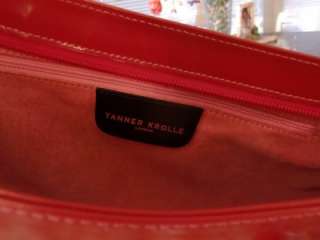   PRISTINE AUTH TANNER KROLLE LONDON RED LEATHER HANDBAG ITALY $950