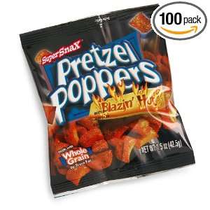 Pretzel Poppers Blazin Hot, 1.5 Ounce Grocery & Gourmet Food