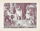 BULLDOG WITH TERRIER DOGS PETS DOGS ANTIQUE PRINT 1892