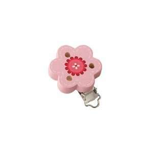   Haba Baby Flower Wooden Clip Light Pink with Nickel free Clip Toys