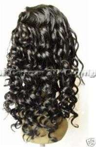 Full Lace Cap 100% Indian Remy Human Hair Wig 12 Curly  