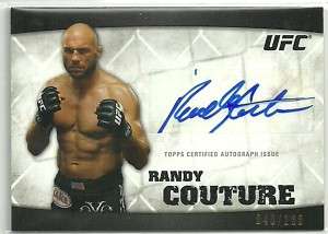 Topps UFC Knockout Auto Autograph Randy Couture / 188  
