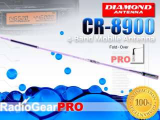 The CR8900A is a 10m/6m/2m/70cm FM Quad Band Mobile antenna 