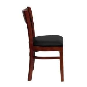 Hercules Series American Back Wooden Restaurant Chair in Mahogany Seat 