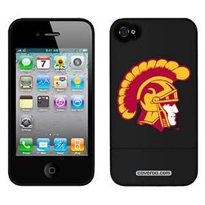 USC Trojan Head yellow and red on AT&T iPhone 4 Case by Coveroo