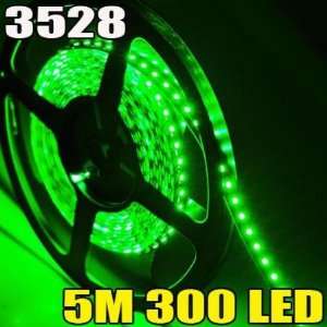 Meter / 16.4 Feet Green 3528 SMD LED Flexible Light Strip 300 LEDS 60 