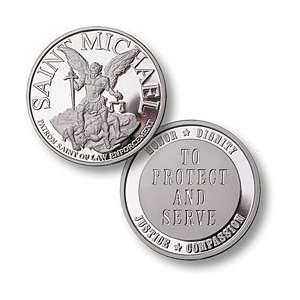  ST. MICHAEL   PROTECT & SERVE   1 OZ .999 SILVER PROOF 