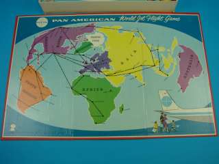 Pan Am World Jet Plane Flight Board Game American Hassenfeld Bros 