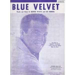  Sheet Music Blue Velvet Bobby Vinton 184 