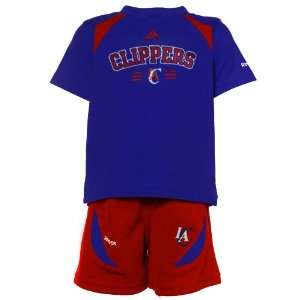 adidas Los Angeles Clippers Toddler Royal Blue Red Top & Shorts Set 