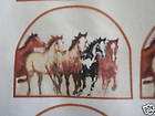 fabric panel with 18 Grab it pieces   HORSES