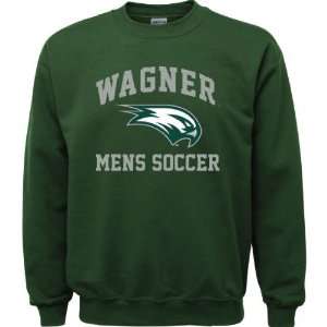 Wagner Seahawks Forest Green Mens Soccer Arch Crewneck Sweatshirt 