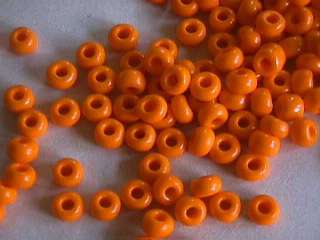 Light Orange Opaque Czech Seed Beads  