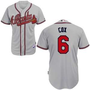  Atlanta Braves #6 Bobby Cox Grey 2011 MLB Authentic 