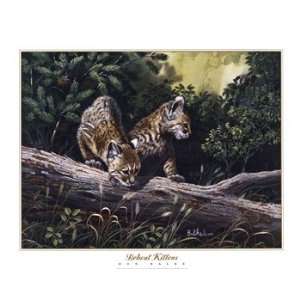  Bobcat Kittens Poster by Don Balke (28.00 x 22.00)