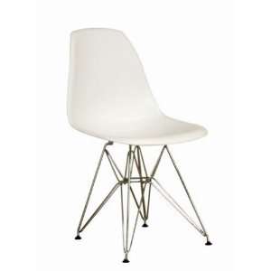 Wholesale Interiors Plastic Side Chair with Wire Base 