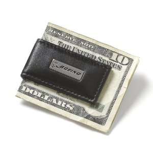  Money Clip With Plaque   Dark Brown 