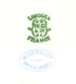 11 Pc Set of Vintage William Guerin Limoges Porcelain  