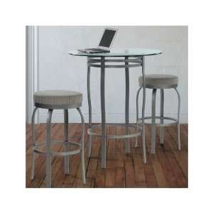 Truffle Bar Stool in Anthracite with Whimsey 60 Fabric Comfort Seat 
